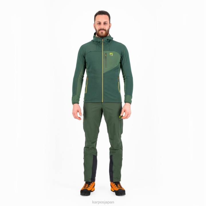 パーカー| ジャングルグリーン/スモークパイン Karpos 男性 メゾディ パーカー フリース F4DL205