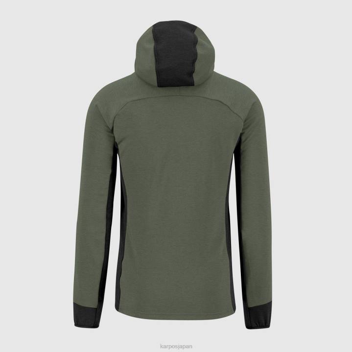 パーカー| タイム/ブラックサンド Karpos 男性 メゾディ パーカー フリース F4DL206