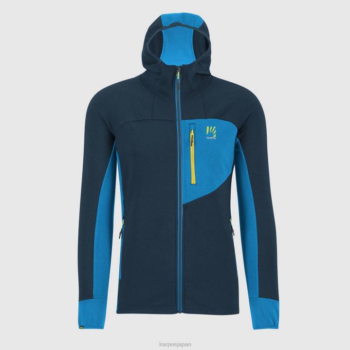 パーカー| ミッドナイト/ディーバブルー Karpos 男性 メゾディ パーカー フリース F4DL207