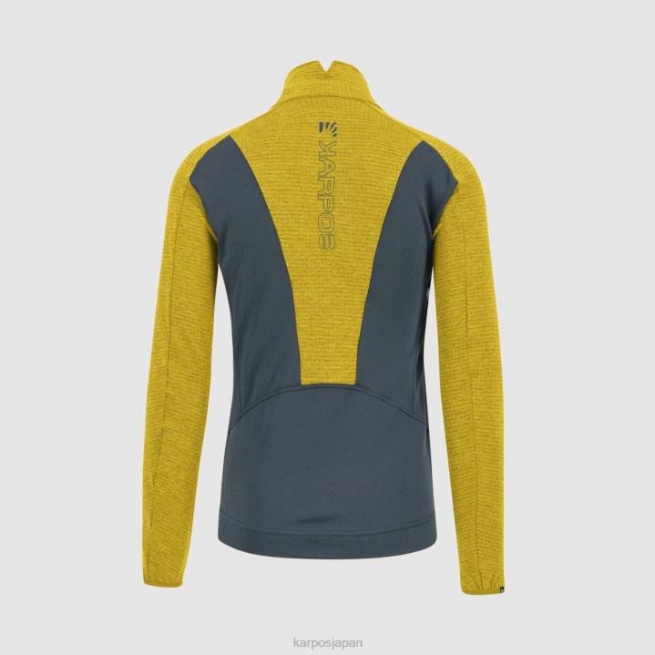 フリース| ダークスレート/レモンカレー Karpos 男性 ピッツォッコ エボ フルジップ フリース F4DL210