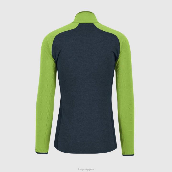 フリース| ミッドナイト/グリーンフラッシュ Karpos 男性 オードルフリース F4DL217