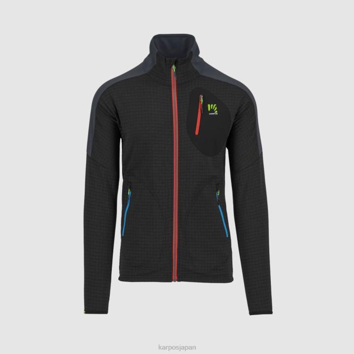 フリース| 黒/墨汁 Karpos 男性 プエズフリース F4DL221