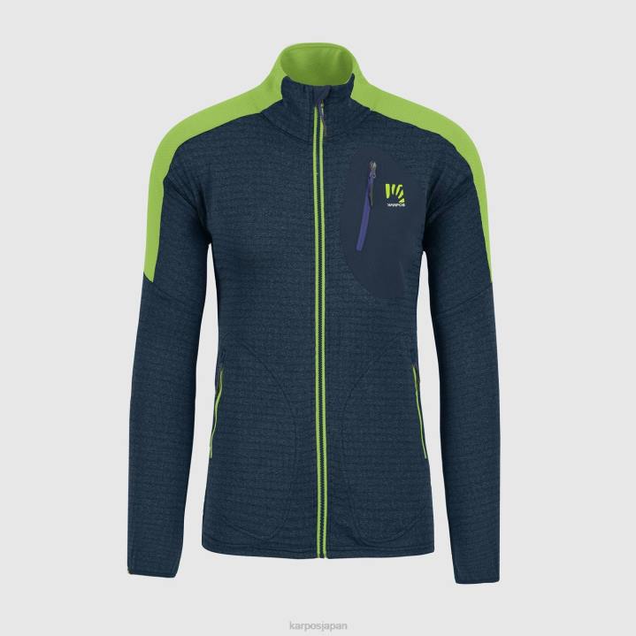 フリース| ミッドナイト/グリーンフラッシュ Karpos 男性 プエズフリース F4DL222