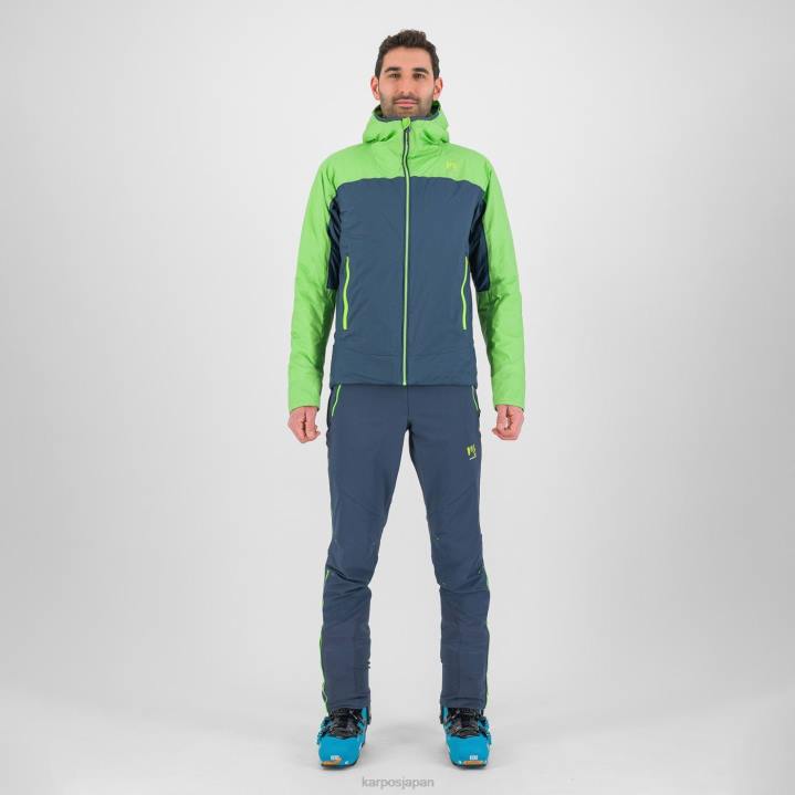ジャケット| ミッドナイト/グリーンフラッシュ Karpos 男性 ビンソンエボジャケット F4DL22