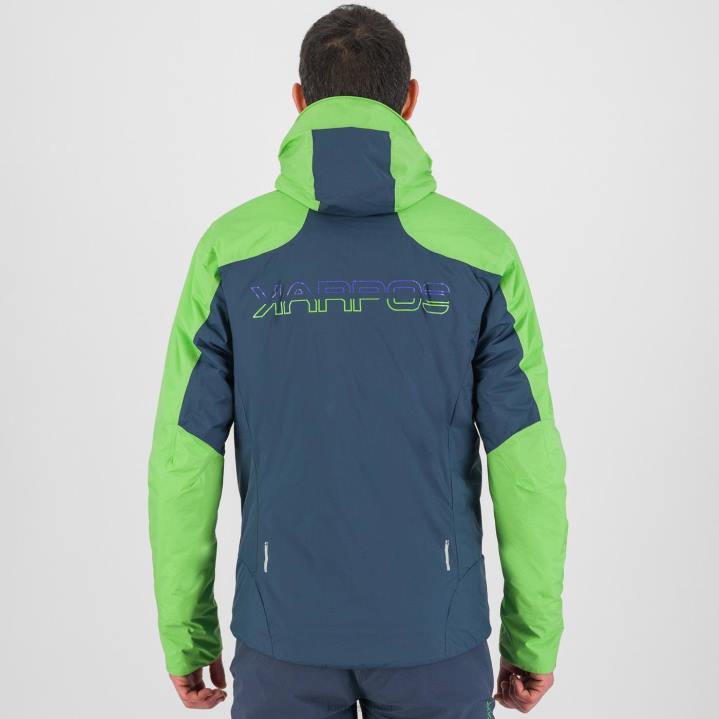 ジャケット| ミッドナイト/グリーンフラッシュ Karpos 男性 ビンソンエボジャケット F4DL22