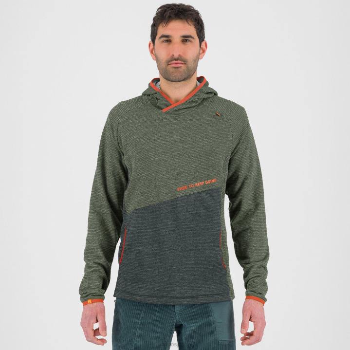 フリース| タイム/ブラックサンド Karpos 男性 カモシオパーカー F4DL233