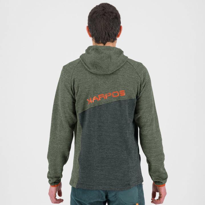 フリース| タイム/ブラックサンド Karpos 男性 カモシオパーカー F4DL233