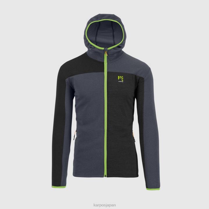フリース| ブラック/オンブルブルー/ジャスミングリーン Karpos 男性 ヌヴォラウフリース F4DL236