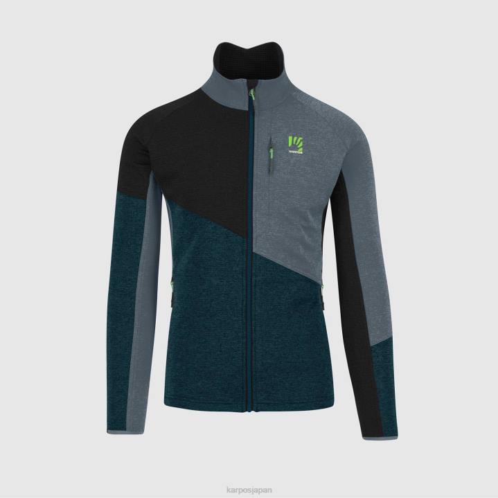 フリース| ミッドナイト/ブラック/ダークスレート Karpos 男性 フェデラ フルジップ フリース F4DL242