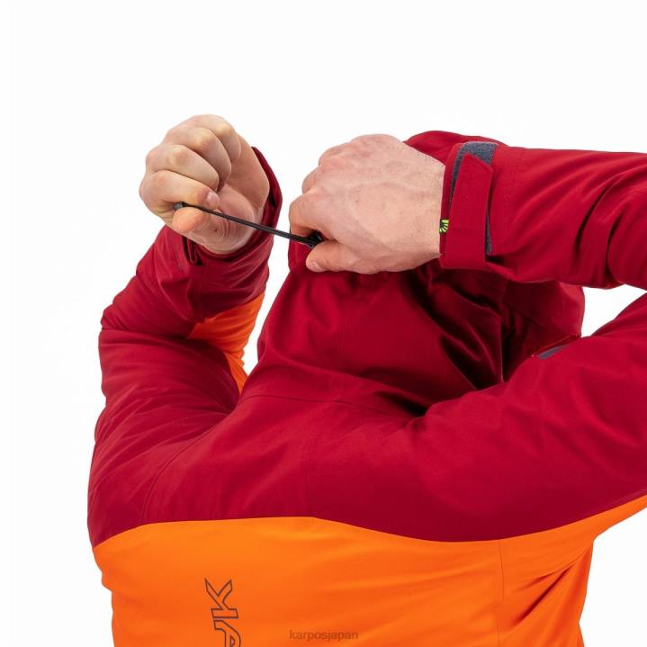 ジャケット| グレナデン/バイクレッド Karpos 男性 ストームエボジャケット F4DL24