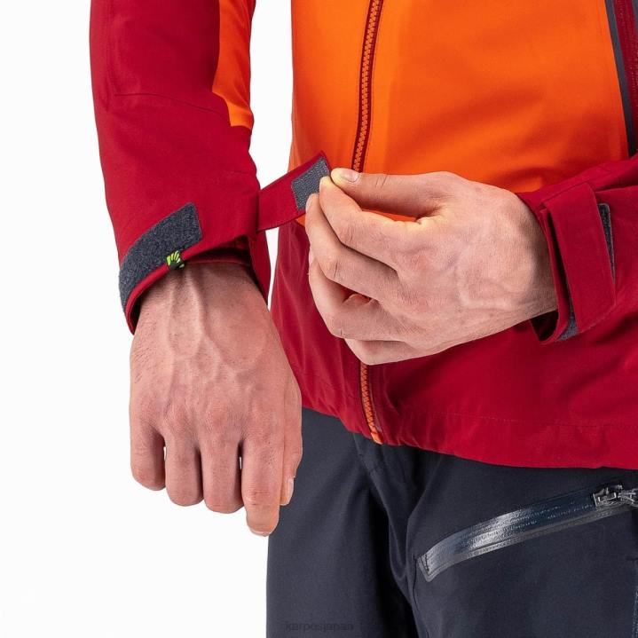 ジャケット| グレナデン/バイクレッド Karpos 男性 ストームエボジャケット F4DL24