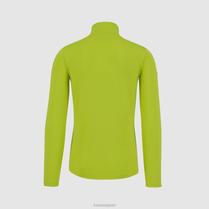 フリース| 緑 Karpos 男性 パワーハーフジップフリース F4DL251