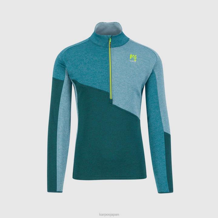 フリース| 森林/バルサム/北大西洋 Karpos 男性 フェデラ ハーフジップ フリース F4DL263