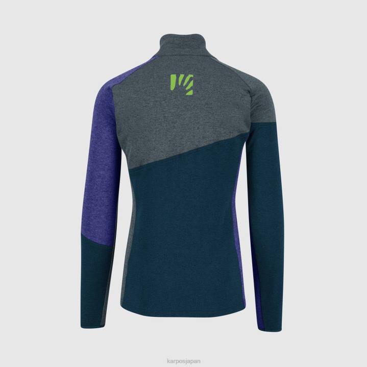 フリース| 真夜中/ダークスレート/自由 Karpos 男性 フェデラ ハーフジップ フリース F4DL267