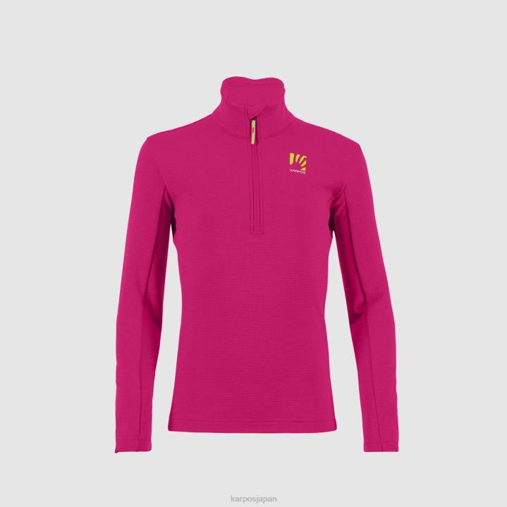 フリース| ピンク Karpos 男性 ピッツォッコ キッド ハーフジップ フリース F4DL275
