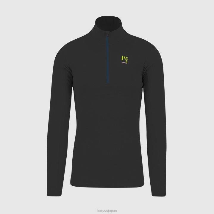 パーカー| 黒 Karpos 男性 クローダ ライト ハーフジップ F4DL279