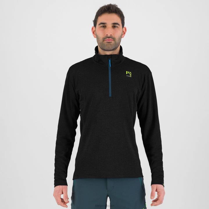 パーカー| 黒 Karpos 男性 ピッツォッコ ハーフジップ F4DL288
