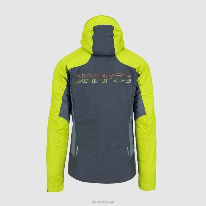 ジャケット| ダークスレート/ライムグリーン Karpos 男性 ビンソンジャケット F4DL31
