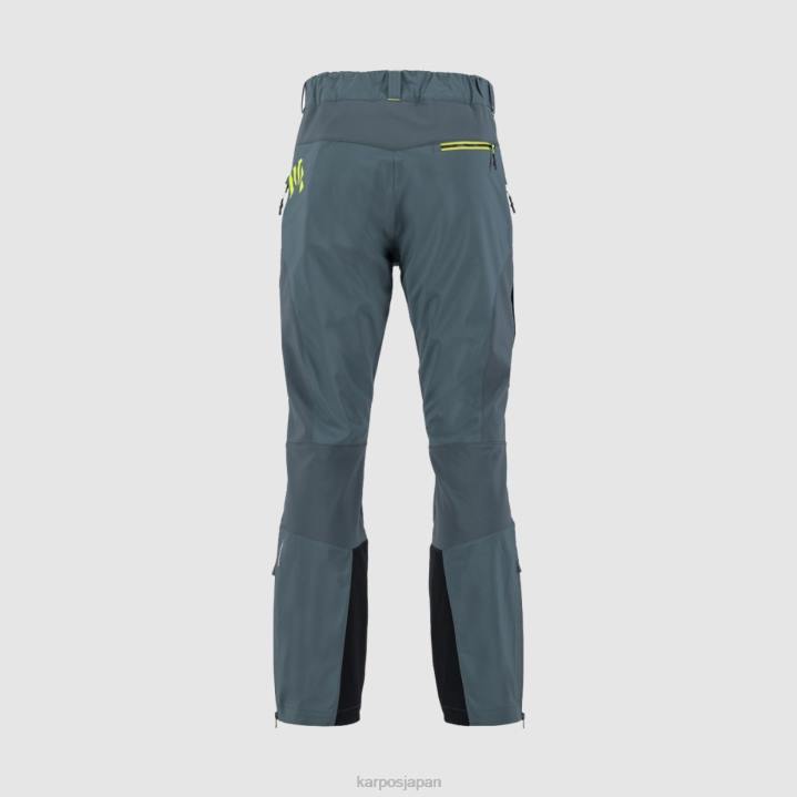 パンツ| ダークスレート/ライムグリーン Karpos 男性 マルモラーダパンツ F4DL466