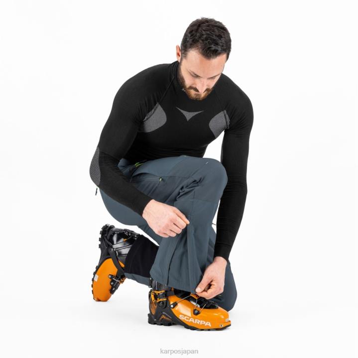 パンツ| ダークスレート/ライムグリーン Karpos 男性 マルモラーダパンツ F4DL466