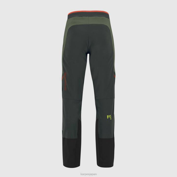 パンツ| ブラックサンド/スパイシーオレンジ Karpos 男性 アラーニャ プラス エボ パンツ F4DL477
