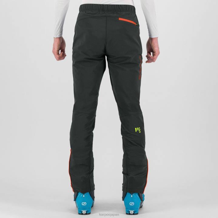パンツ| ブラック/スパイシーオレンジ Karpos 男性 セベデール エボ パンツ F4DL514