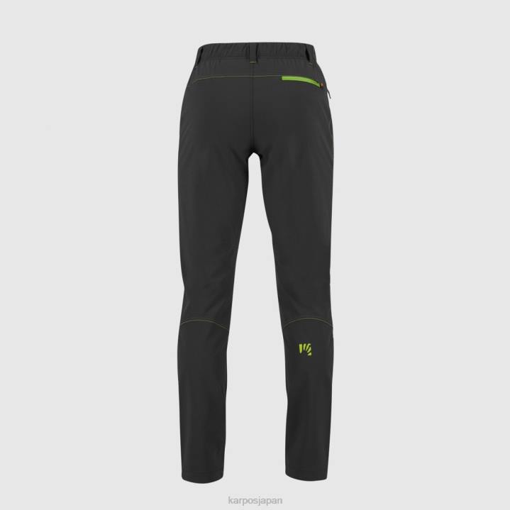パンツ| ブラック/ジャスミングリーン Karpos 男性 ラメッツァライトパンツ F4DL526