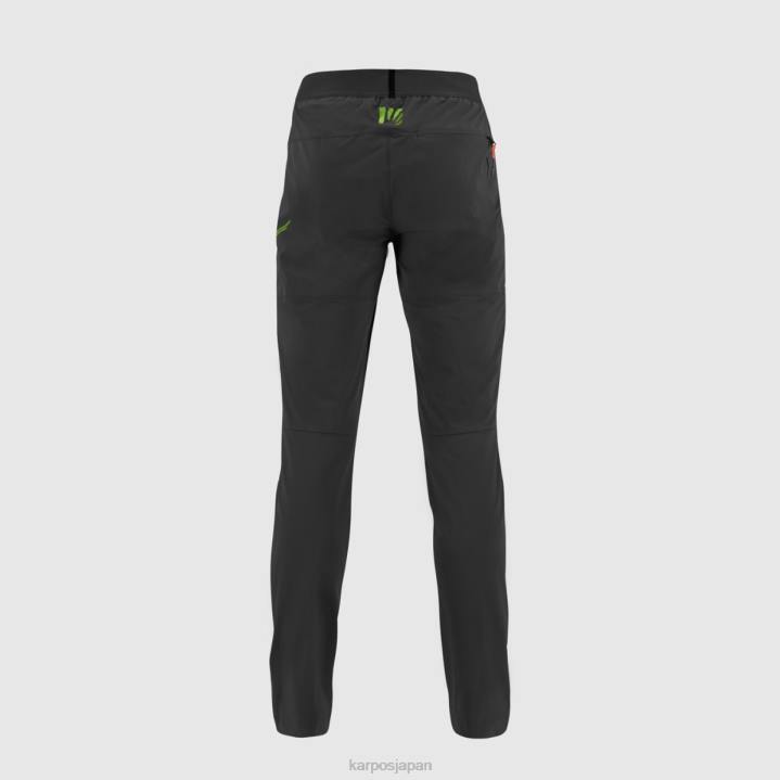 パンツ| ブラック/ジャスミングリーン Karpos 男性 トレシームパンツ F4DL565