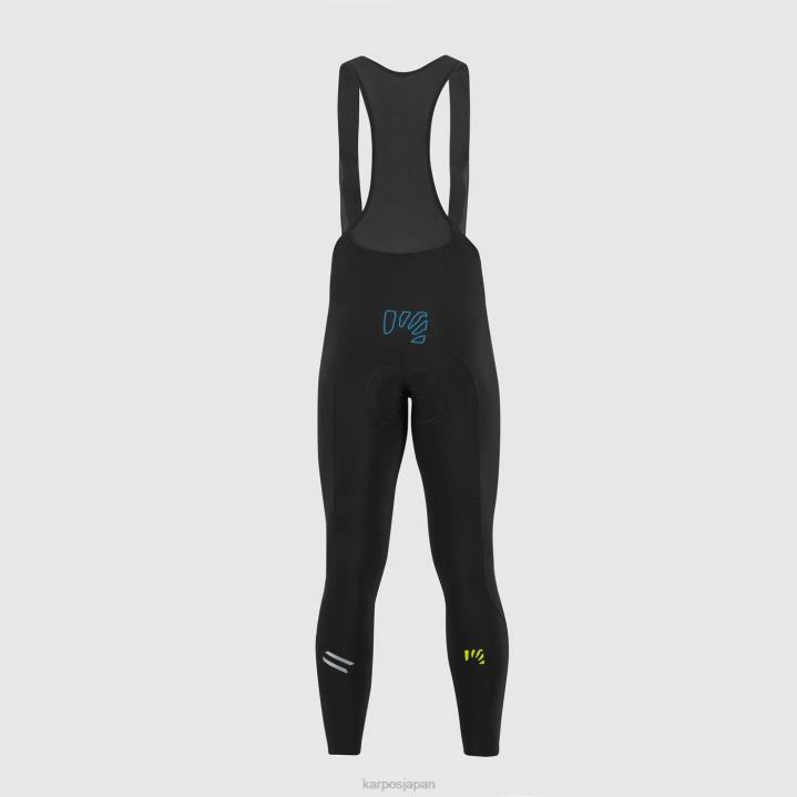 パンツ| ブラック/イオウ Karpos 男性 ヴァーヴ ウィンター ビブタイト F4DL566