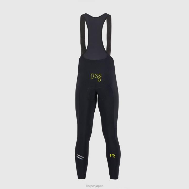 パンツ| ブラック/キウイコラーダ Karpos 男性 ヴァーヴ ウィンター ビブタイト F4DL567