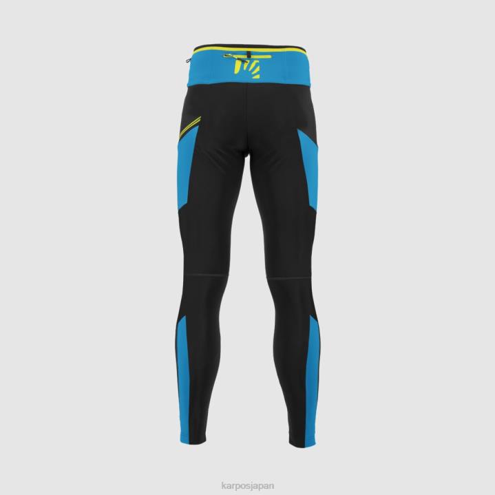 パンツ| 黒/青の宝石 Karpos 男性 ラバレドプラスウィンタータイト F4DL576