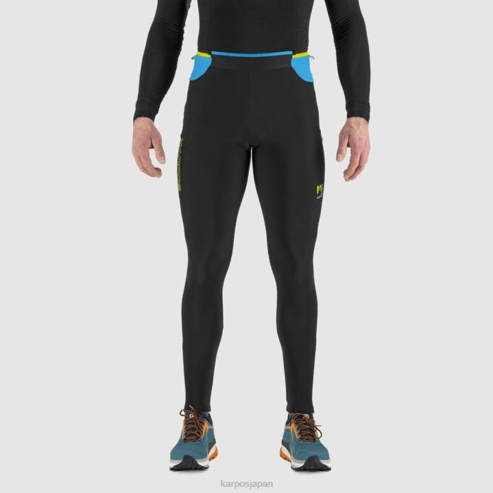 パンツ| 黒/青の宝石 Karpos 男性 ラバレドプラスウィンタータイト F4DL576