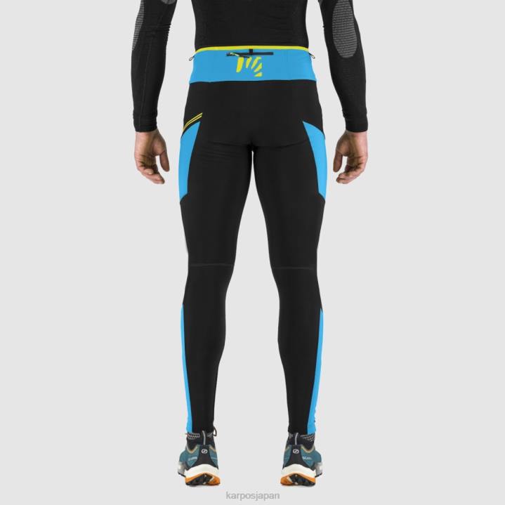 パンツ| 黒/青の宝石 Karpos 男性 ラバレドプラスウィンタータイト F4DL576