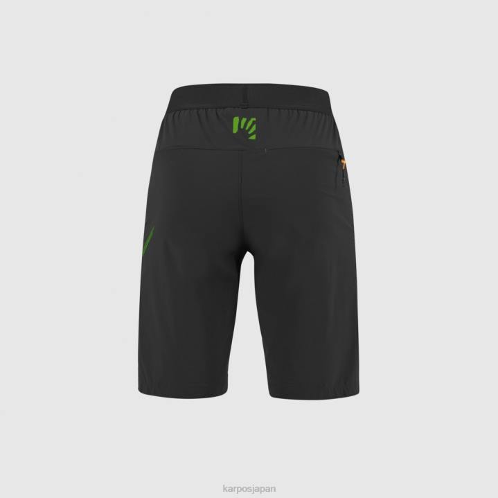 短い| ブラック/ジャスミングリーン Karpos 男性 トレ シメ バミューダ F4DL654