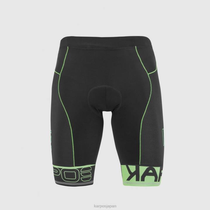短い| ブラック/グリーンフルオ Karpos 男性 ヴァーヴショーツ F4DL665