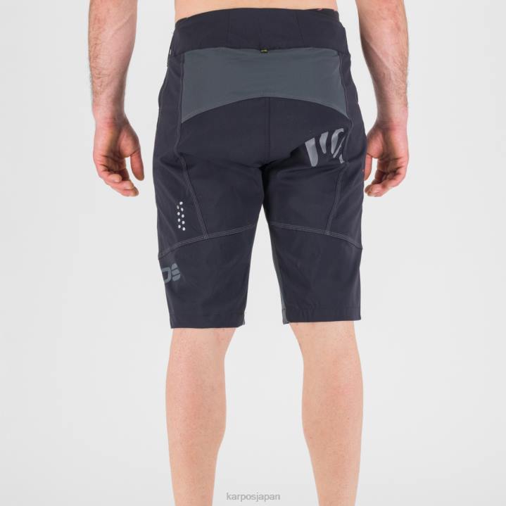 短い| ブラック/ダークグレー Karpos 男性 バリスティックエボショーツ F4DL670