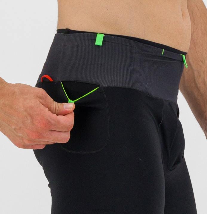 短い| 黒 Karpos 男性 ラバレド ロングボクサー F4DL691