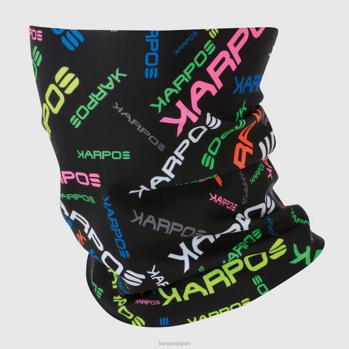 ネックウォーマー| ブラックマルチカラー Karpos 男性 ペルモネックウォーマー F4DL799