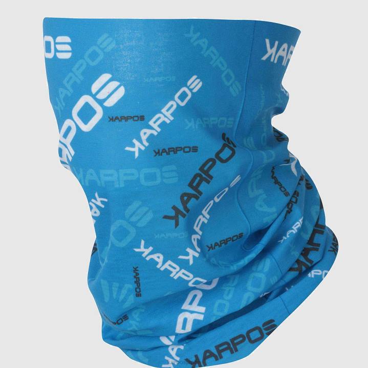 ネックウォーマー| インディゴホオジロ/ドレスデンブルー/ダ Karpos 男性 ネックウォーマーライト F4DL854