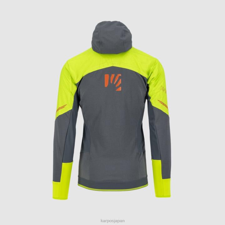 ジャケット| ライムグリーン/ダークスレート Karpos 男性 アラーニャ プラス エボ ジャケット F4DL87