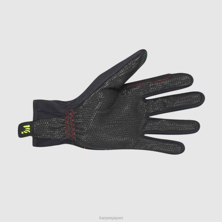 手袋| ブラック/グレナデン Karpos 男性 アラーニャグローブ F4DL886