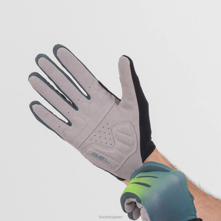 手袋| ダークスレート/北大西洋/レモ Karpos 女性 フェデリアグローブ F4DL896