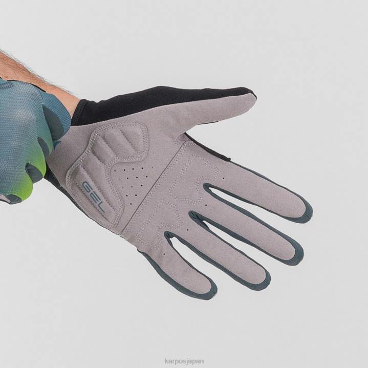 手袋| ダークスレート/北大西洋/レモ Karpos 女性 フェデリアグローブ F4DL896
