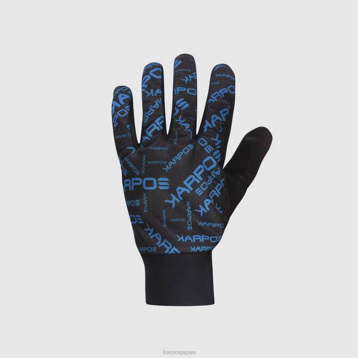 手袋| ブラック/ディーバブルー Karpos 男性 レッジェーログローブ F4DL903