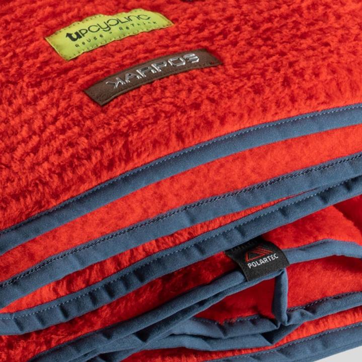 ブランケット| 燃えるような赤 Karpos 女性 ピナブランケット F4DL913