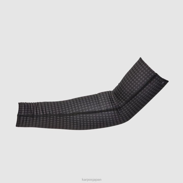 暖かい| ブラック/グリーンフルオ Karpos 女性 ラバレドプラスアームウォーマー F4DL922