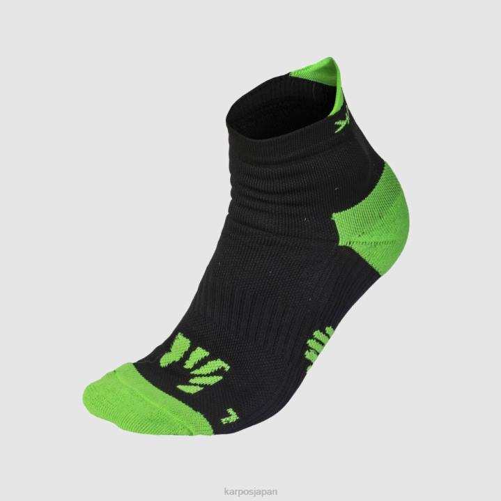 靴下| ブラック/グリーンフルオ Karpos 女性 ラバレドソックス F4DL937