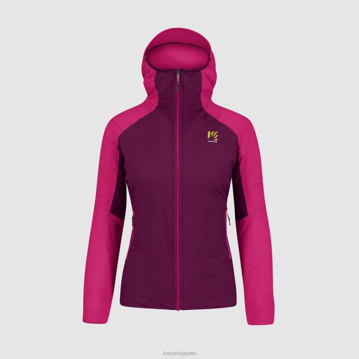 ジャケット| ボイセンベリー/ピンク Karpos 女性 ビンソンエボジャケット付き F4DL962