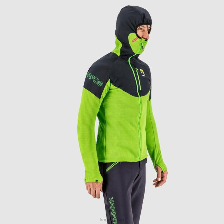 フリース| アップルグリーンブラック Karpos 男性 Kパフォーマンスフリース F4DL166