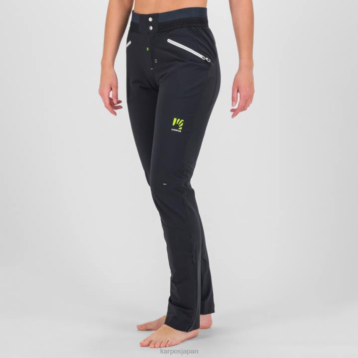 パンツ| 黒 Karpos 女性 K-パフォーマンス ロック クライミング W パンツ F4DL1418